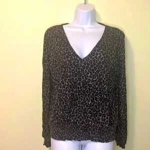 Michael Kors, women’s leopard print,  black and gray excellent condition
